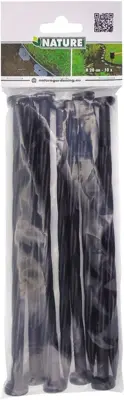 Nature Borderrandpennen h20 cm Zwart 10 stuks - afbeelding 2