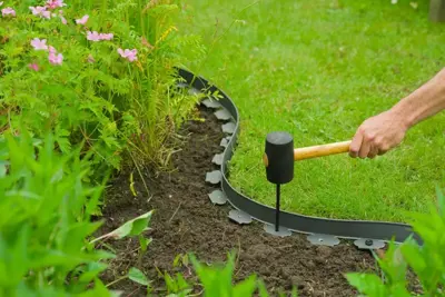 Nature Borderrandpennen h20 cm Zwart 10 stuks - afbeelding 5