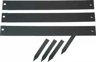 Nature grasrandset zwart 10,2x91,4cm 3 stuks - afbeelding 1