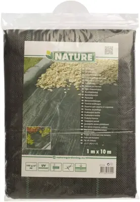 Nature Gronddoek 1x10 meter 100g/m zwart - afbeelding 2