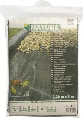 Nature Gronddoek 3,30x5 meter 100 g/m zwart - afbeelding 2