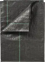 Nature Gronddoek Vierkante metertuin 134x134cm Zwart - afbeelding 1