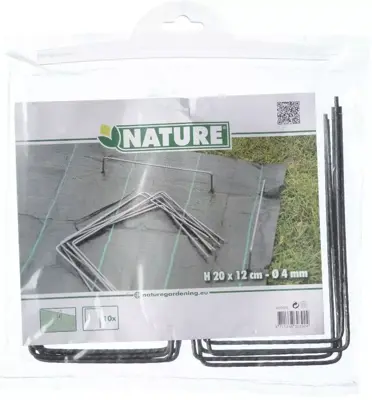 Nature Gronddoekpennen metaal 20 cm 10 stuks - afbeelding 2