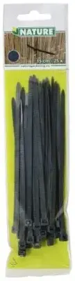 Nature Kabelbinder 15cm Antraciet 25st - afbeelding 2