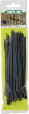 Nature Kabelbinder 15cm Antraciet 25st - afbeelding 2