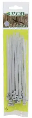 Nature Kabelbinder 15cm Grijs 25st - afbeelding 2