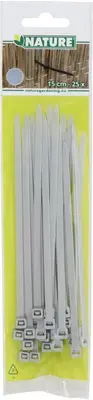 Nature Kabelbinder 15cm Grijs 25st - afbeelding 2