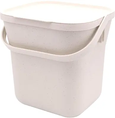 Nature keukencompostbak 25.4x21.9x24.6cm ivoor - afbeelding 2