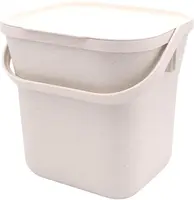 Nature keukencompostbak 25.4x21.9x24.6cm ivoor - afbeelding 2