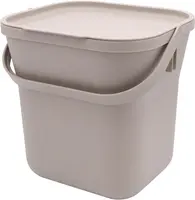 Nature keukencompostbak 25.4x21.9x24.6cm taupe - afbeelding 2