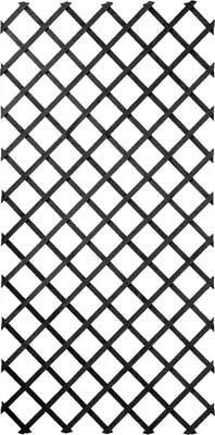 Nature klimrek hout 200x100cm antraciet met bevestigingsset - afbeelding 2