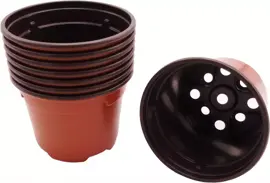 Nature Kunststof stekpotjes rond 7x 9,5 cm 8 stuks - afbeelding 1