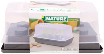Nature Mini-Kweekbak Antraciet 17x32x18cm - afbeelding 1