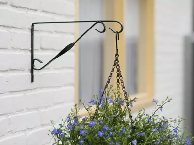 Nature Muurhaak grijs h18.5b30cm - afbeelding 3