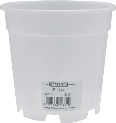 Nature Orchidee Pot Transparant Ø12cm