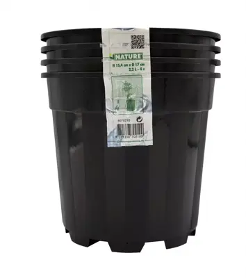 Nature Plantcontainer H15,4xØ17cm 2,2l 4x met afwateringsopeningen - afbeelding 4