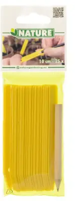 Nature Plantenetiketten kunstof+potlood 10cm - afbeelding 2