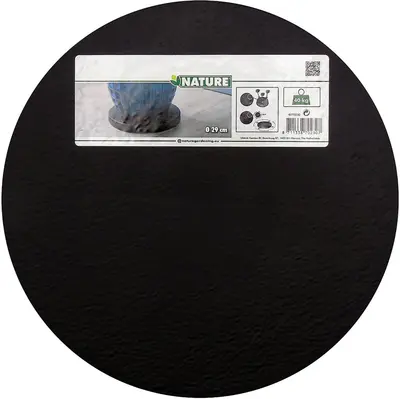 Nature Plantentrolley Rond Ø29,2x4cm Antraciet - afbeelding 2