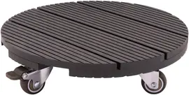 Nature planttrolley d30h7.5cm antraciet met 4 zwenkwielen - afbeelding 2