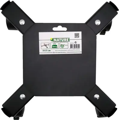 Nature planttrolley metaal 34-51cm zwart - afbeelding 2