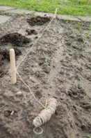 Nature Pootlijnset met 2 houten stokken en 20m touw. - afbeelding 4