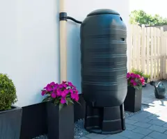 Nature Regenton slimline Zwart 250l - afbeelding 2