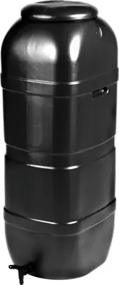 Nature Regenton slimline Zwart100l