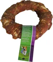 Natuurlijke snack donut met eend 14cm met banderol kopen?
