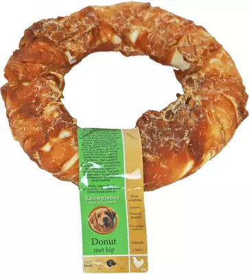 Natuurlijke snack kip, donut met kip, 16 cm - afbeelding 1