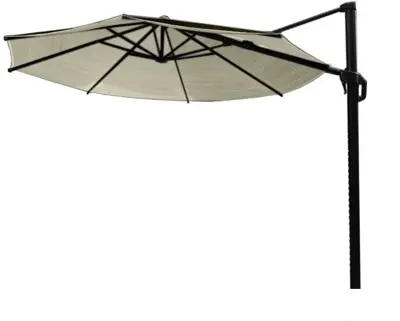 Nesling zweefparasol coolfit plus 350cm gebroken wit