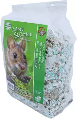 Nestmateriaal Eco Friendly colors & cotton, 160 gram assorti. - afbeelding 1