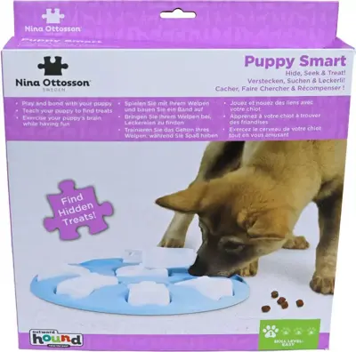 Nina Ottosson puppyspel puppy smart blauw - afbeelding 1