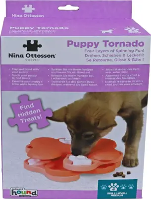 Nina Ottosson puppyspel puppy tornado roze - afbeelding 1