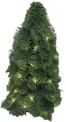 Nobilis kunstboom 40cm met verlichting - afbeelding 1