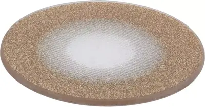 Onderzetter glas glitter 10x0.5cm goud 