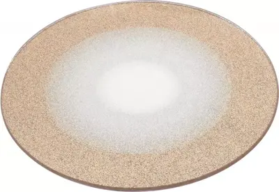 Onderzetter glas glitter 20x0.5cm goud 