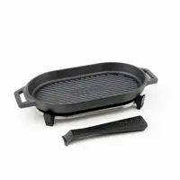 Ooni Grillpan 'grizzler' gietijzer 22cm met serveerplank - afbeelding 2