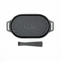 Ooni Grillpan 'grizzler' gietijzer 22cm met serveerplank - afbeelding 4
