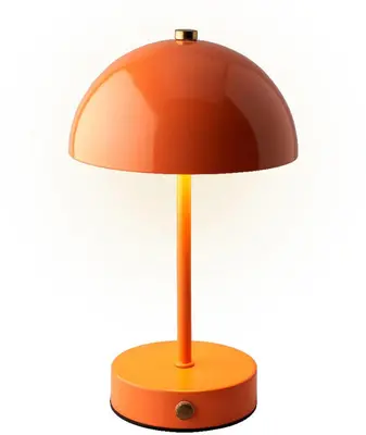 oplaadbare tafellamp d15h25 bruin - afbeelding 1