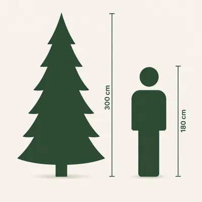 Our Nordic Christmas Arkansas grote kunstkerstboom houten voet groen 274cm - afbeelding 8