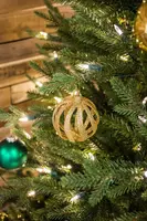 Our Nordic Christmas Arkansas grote kunstkerstboom houten voet groen 274cm - afbeelding 4