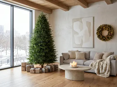 Our Nordic Christmas Helsinki kunstkerstboom met houten voet 228 cm - afbeelding 4