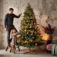 Our Nordic Christmas Lund kunstkerstboom houten voet groen 198cm - afbeelding 6