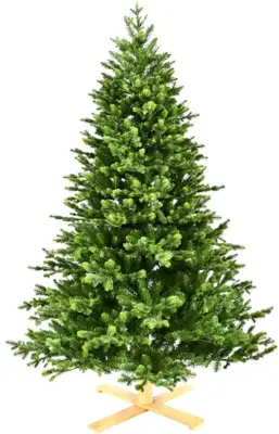 Our Nordic Christmas Lund kunstkerstboom houten voet groen 198cm - afbeelding 1
