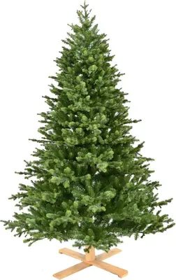 Our Nordic Christmas Lund kunstkerstboom houten voet groen 213cm - afbeelding 1