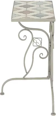 Outdoor Living by Decoris balkontafel marrakech 29x58cm lichtgrijs - afbeelding 2