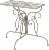 Outdoor Living by Decoris balkontafel marrakech 29x58cm lichtgrijs - afbeelding 1
