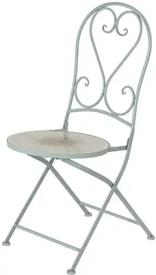 Outdoor Living by Decoris bistrostoel lausanne lichtblauw - afbeelding 1