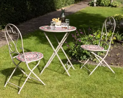 Outdoor Living by Decoris bistrostoel narbonne taupe - afbeelding 3