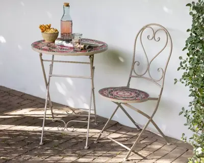 Outdoor Living by Decoris bistrostoel narbonne taupe - afbeelding 4